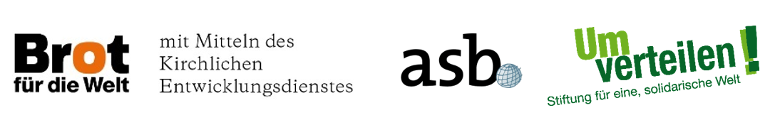 Logo Brot für die Welt, Aktion Selbstbesteuerung und Stiftung Umverteilen