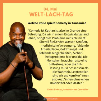 05. Mai Weltlachtag - Evans Bukuku